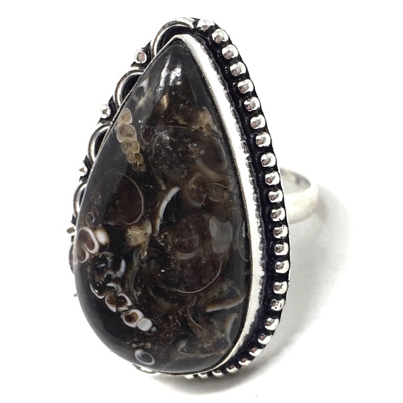Vintage Jewelry - 🛑SOLD🛑 Sterling Silver Fossil Ring